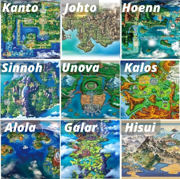 Les régions Pokémon : Le Guide pour toutes les connaîtres | FUJI