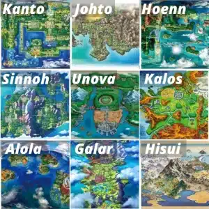 Régions Pokemon