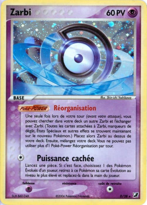Zarbi holo D/28 – Forces Cachees – Pokemon FR 2006