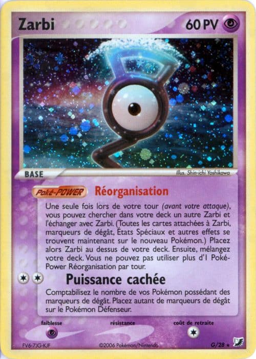 Zarbi holo G/28 – Forces Cachees – Pokemon FR 2006