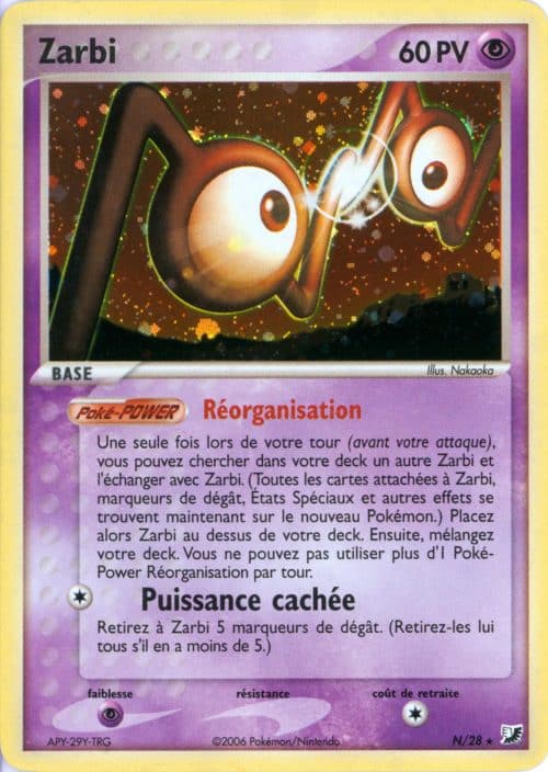 Zarbi holo N/28 – Forces Cachees – Pokemon FR 2006