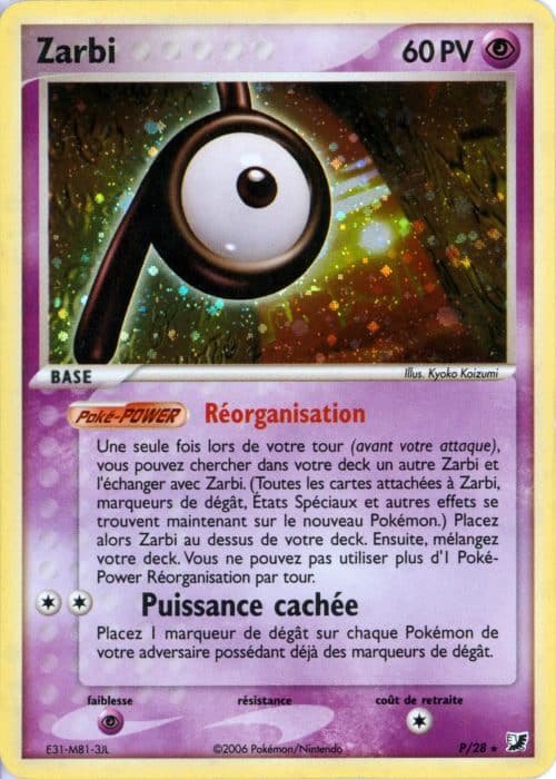 Zarbi holo P/28 – Forces Cachees – Pokemon FR 2006