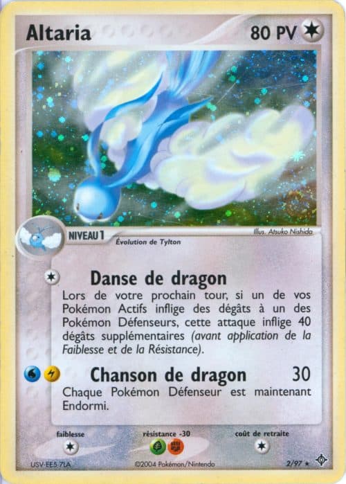 Altaria holo 2/97 – Dragon – Pokemon FR 2004