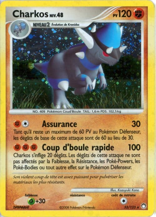 Charkos holo 33/123 – Tresors Mysterieux – Pokemon FR 2008