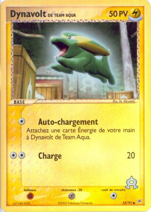 Dynavolt reverse 53/95 – Team Magma VS Team Aqua – Pokemon FR 2005