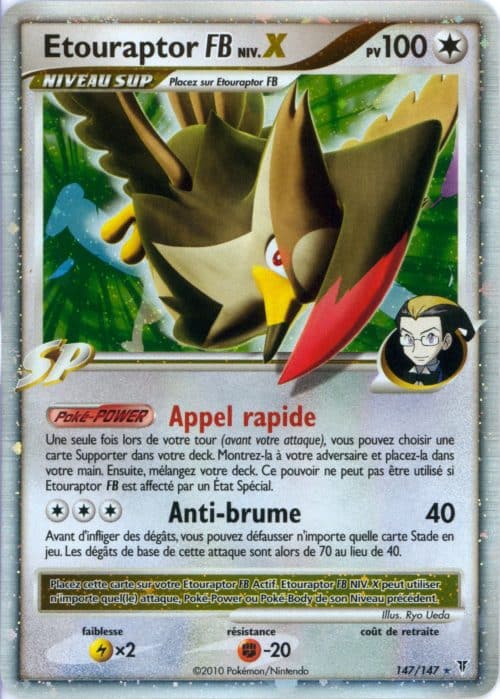 Etouraptor Niv X 147/147 – Vainqueurs Supremes – Pokemon FR 2010