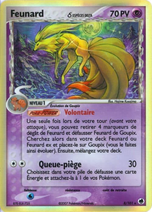 Feunard holo 8/101 – Ile des Dragons – Pokemon FR 2005