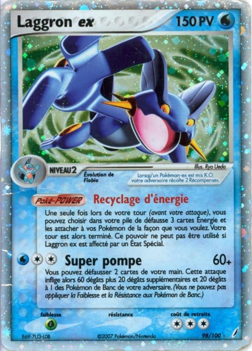 Laggron EX 98/100 – Gardiens de Cristal – Pokemon FR 2007