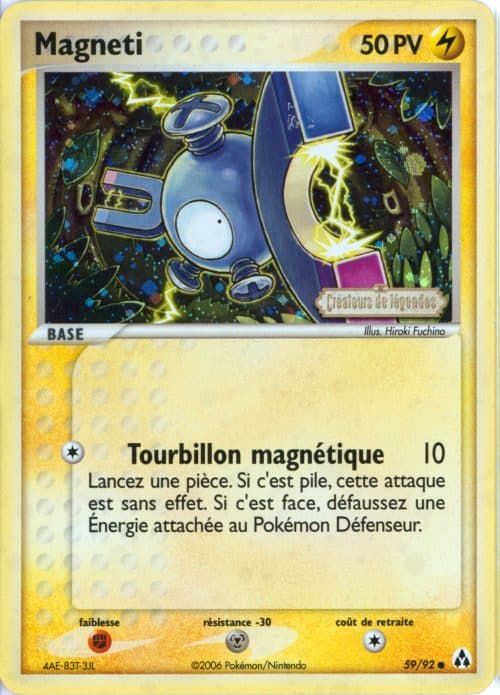 Magneti reverse 59/92 – Createurs de Legendes – Pokemon FR 2006