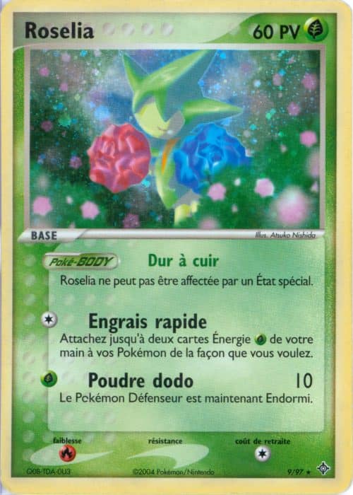 Roselia holo 9/97 – Dragon – Pokemon FR 2004