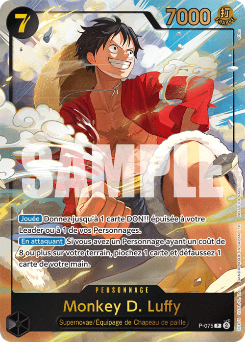 Monkey D. Luffy p-075 Scelle – Promo – One Piece FR 2025