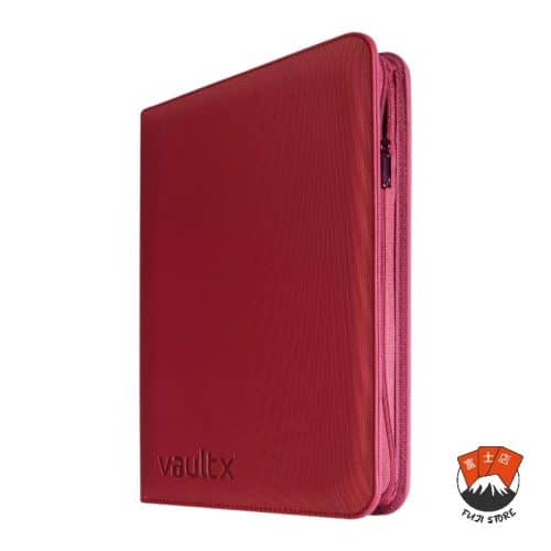 Classeur Metallic Rouge Vaultx 160 cartes – 2 par 2 – protection – Pokemon