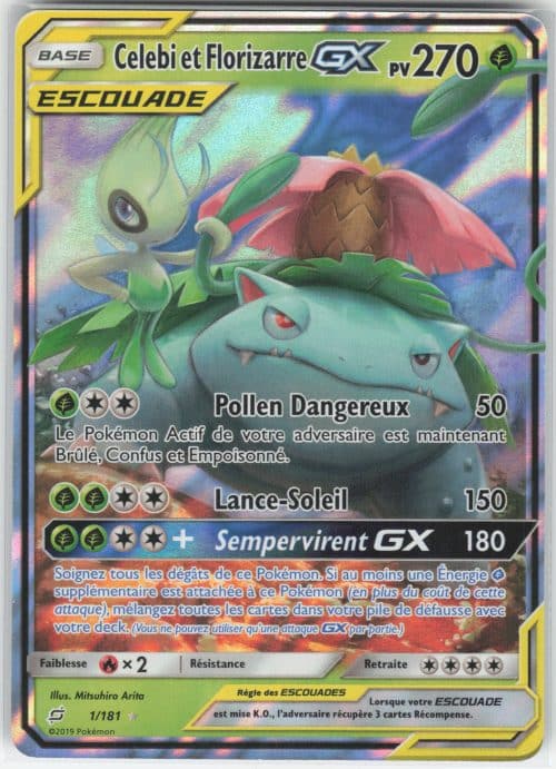 Celebi Et Florizarre Gx 1/181 – Duo De Choc – Pokemon Fr 2019