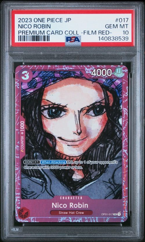 NICO ROBIN OP01-017 PSA 10 – FILM RED – ONE PIECE JP 2023