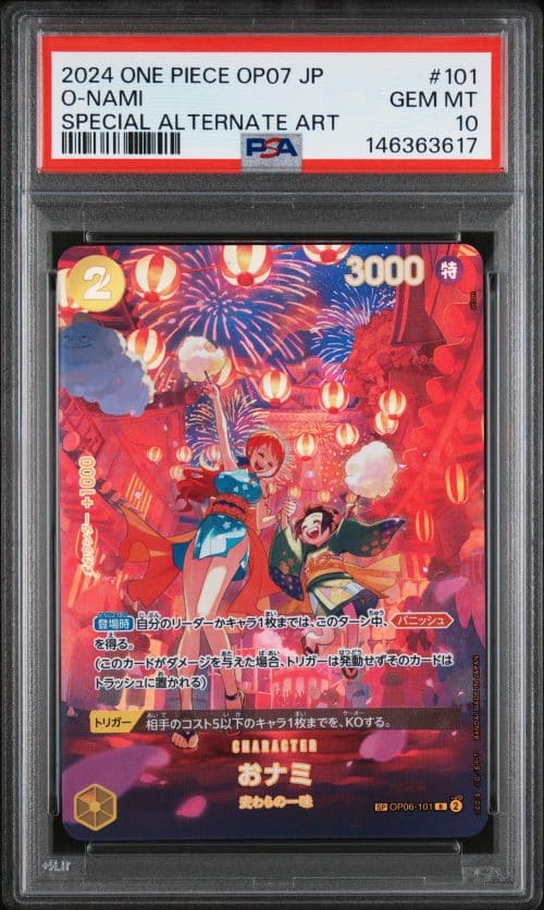 O-NAMI SP OP06-101 PSA 10 – 500 YEARS IN THE FUTURE – ONE PIECE JP 2024
