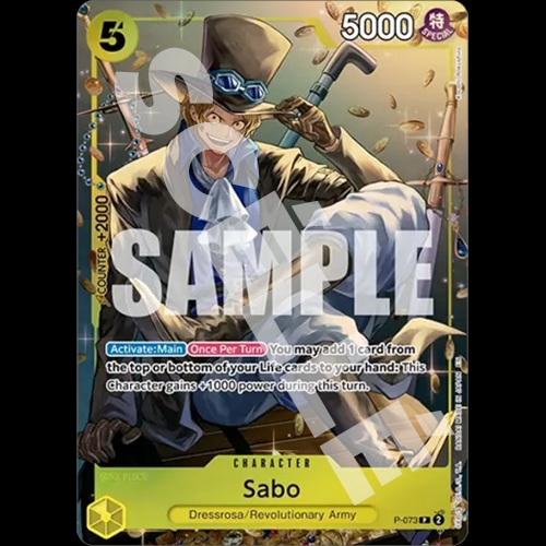 SABO P-073 – TS02 PROMO – ONE PIECE FR 2025