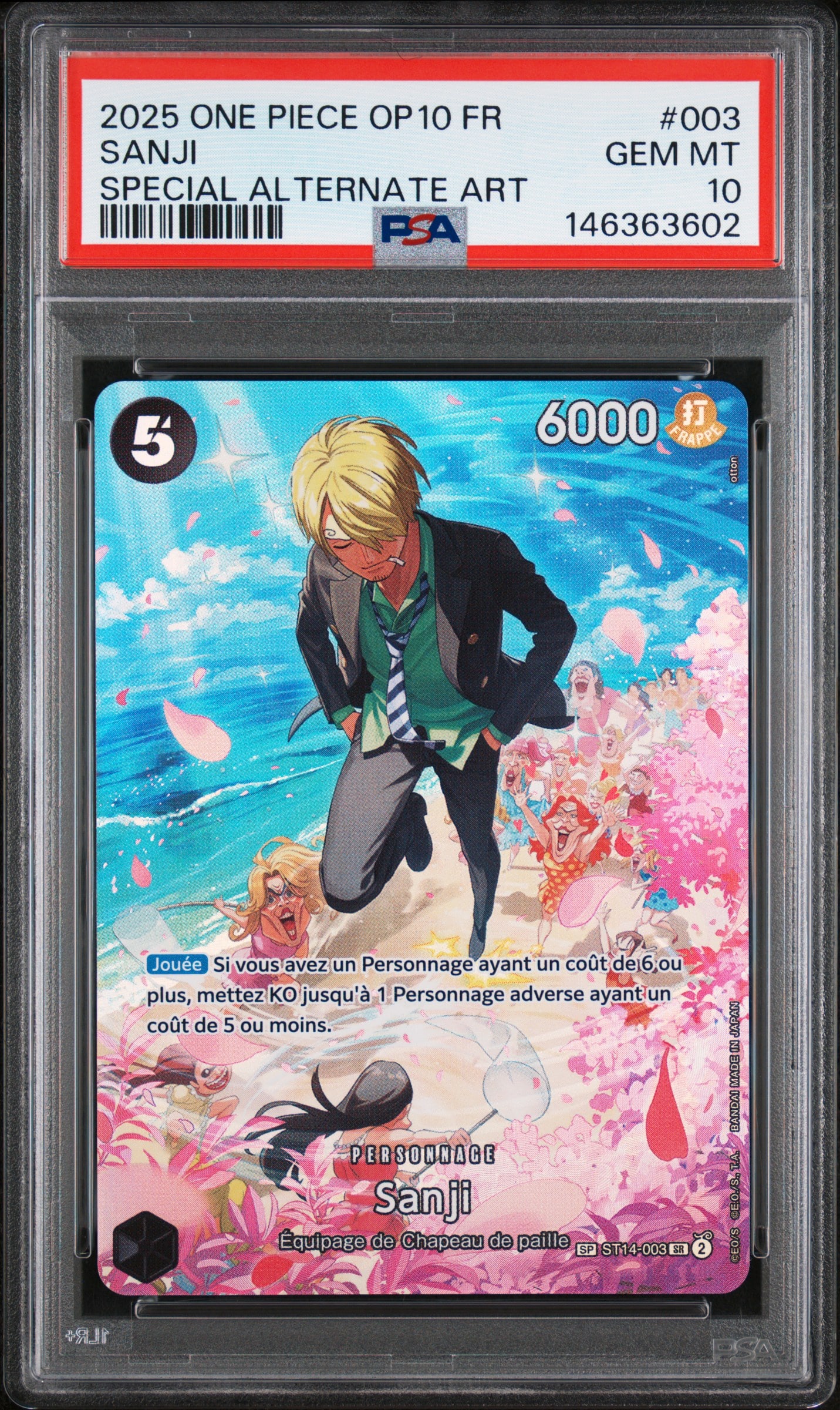 SANJI SP ST14-003 PSA 10 - SANG ROYAL - ONE PIECE FR 2025