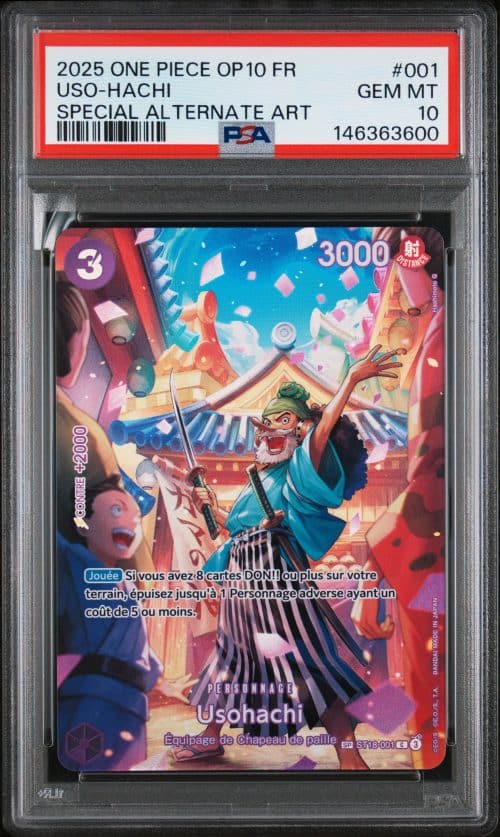 USO-HACHI SP ST18-001 PSA 10 – SANG ROYAL – ONE PIECE FR 2025