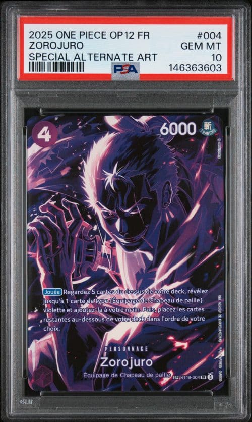 ZOROJURO SP ST18-004 PSA 10 – L&rsquo;HERITAGE DU MAITRE – ONE PIECE FR 2025