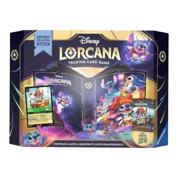 COFFRET CADEAU STITCH COLLECTOR LA MER AZURITE – SET 6 – FRANCAIS 2024 LORCANA