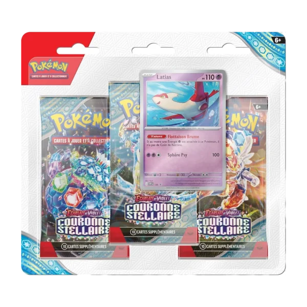 TRIPACK COURONNE STELLAIRE – EV7 – FRANCAIS 2024 POKEMON