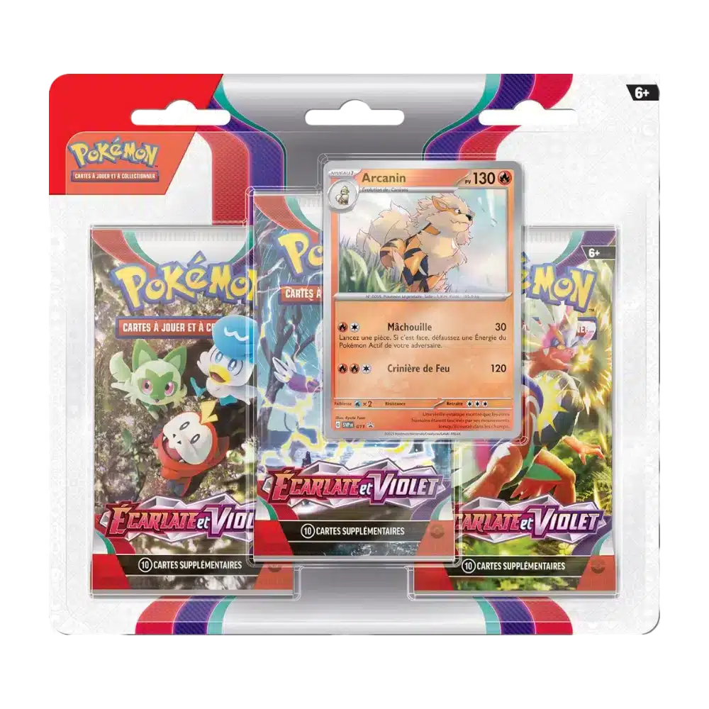 TRIPACK ECARLATE ET VIOLET - EV1 - FRANCAIS 2023 POKEMON