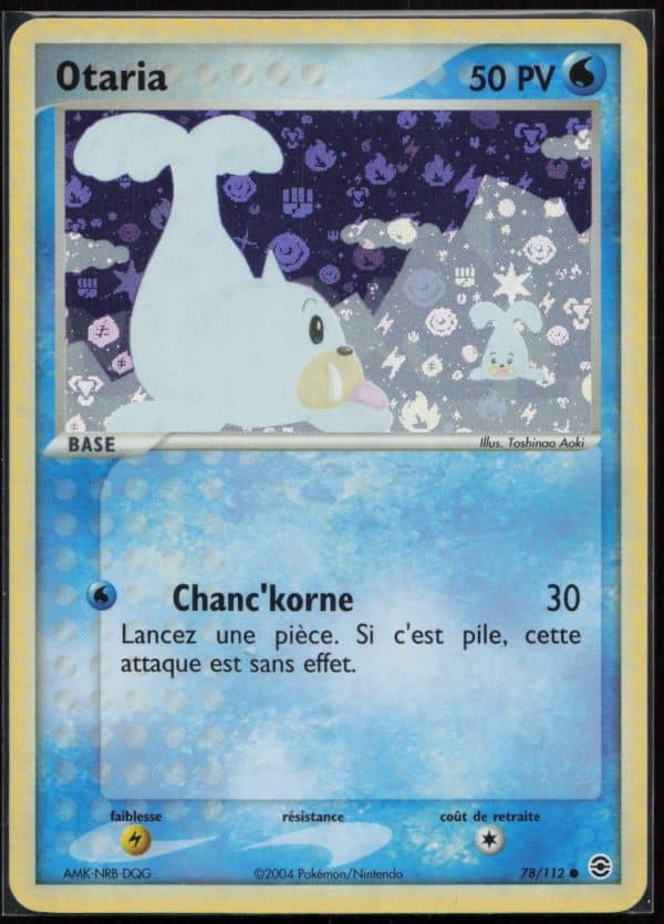 OTARIA REVERSE 78/112 – ROUGE FEU VERT FEUILLE – POKEMON FR 2004