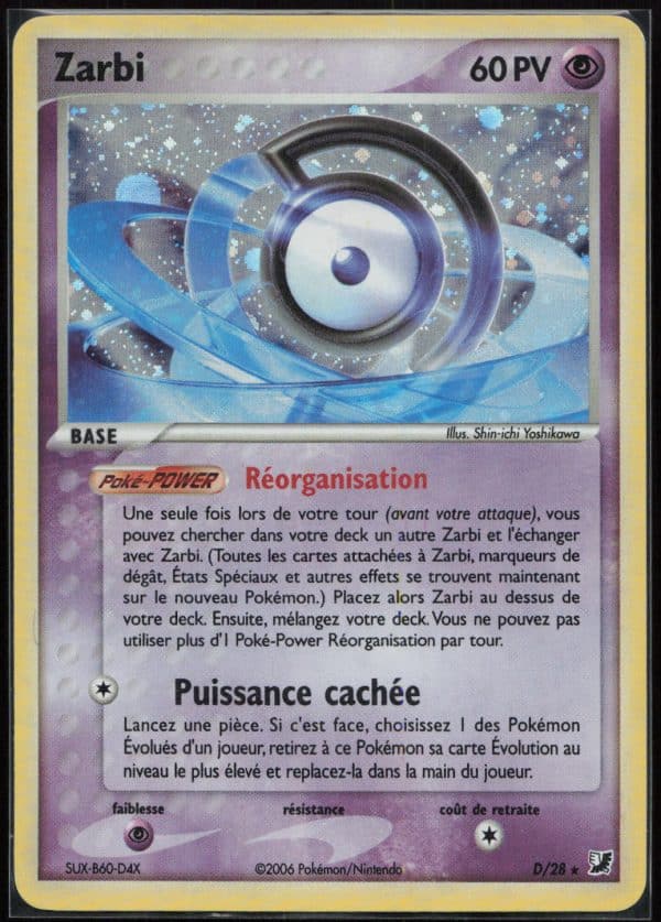 ZARBI HOLO D-28 – FORCES CACHEES – POKEMON FR 2006