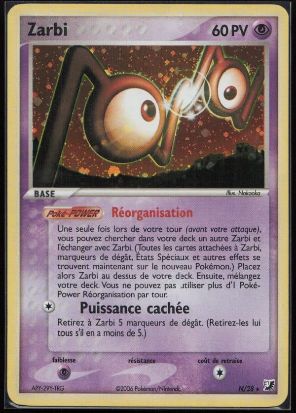 ZARBI HOLO N-28 – FORCES CACHEES – POKEMON FR 2006