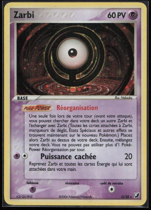 ZARBI HOLO O-28 – FORCES CACHEES – POKEMON FR 2006