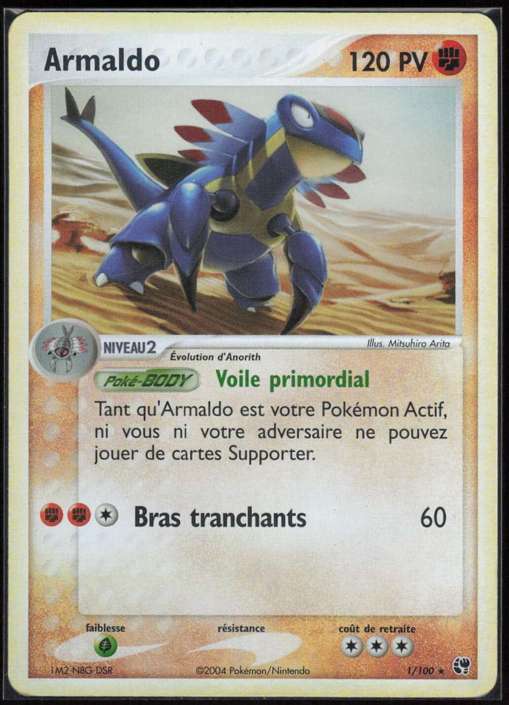 ARMALDO REVERSE 1/100 - TEMPETE DE SABLE - POKEMON FR 2004