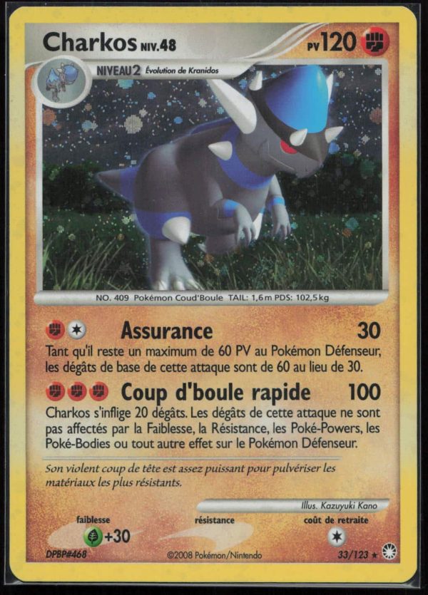 CHARKOS HOLO 33/123 – TRÉSORS MYSTÉRIEUX – POKEMON FR 2007