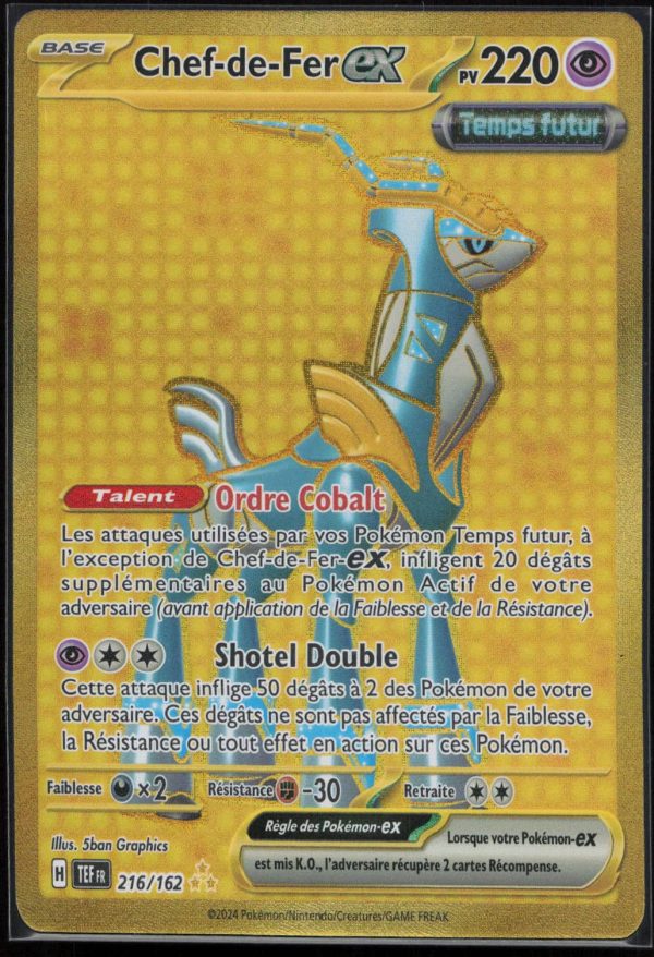 CHEF DE FER EX FA 216/162 – FORCES TEMPORELLES – POKEMON FR 2024