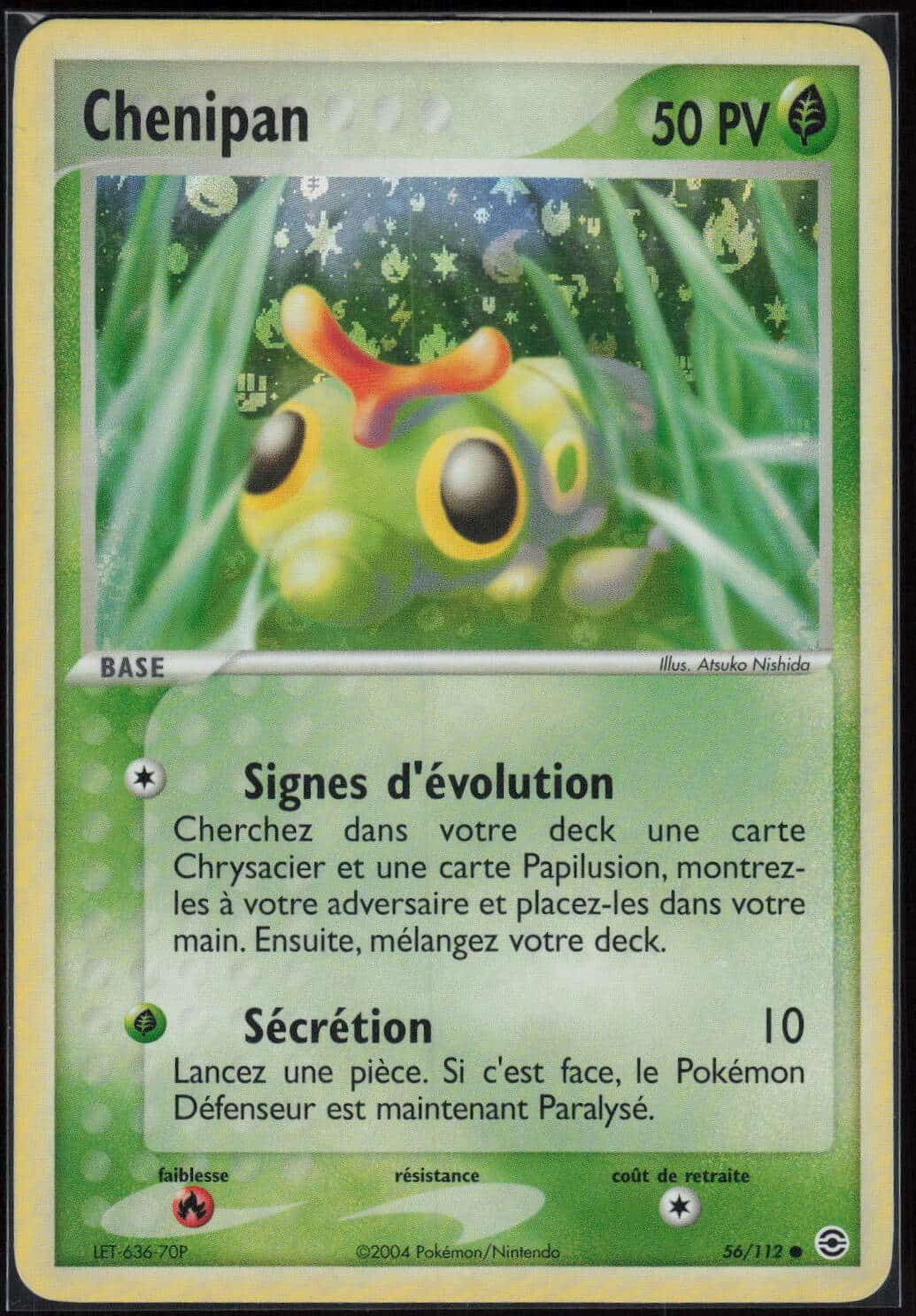 CHENIPAN REVERSE 56/112 - ROUGE FEU VERT FEUILLE - POKEMON FR 2004