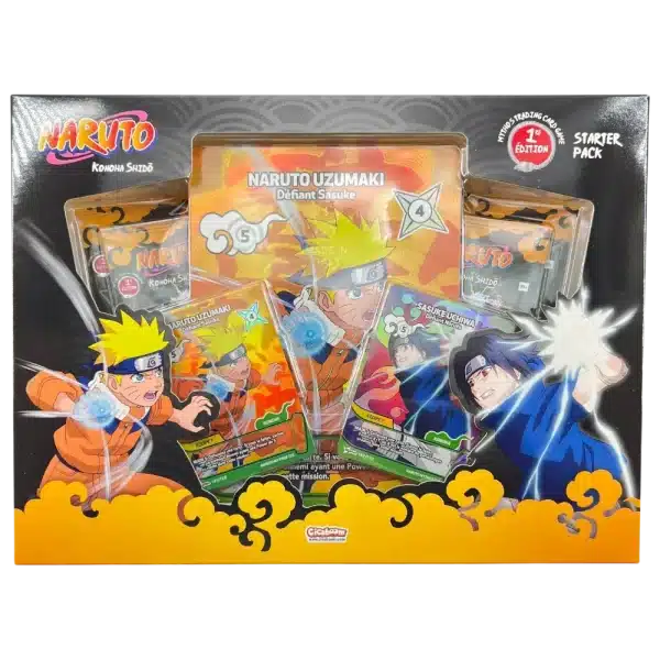 COFFRET NARUTO VS SASUKE KONOHA SHIDO 1ST ED – SET 1 – FRANCAIS 2026 NARUTO MYTHOS