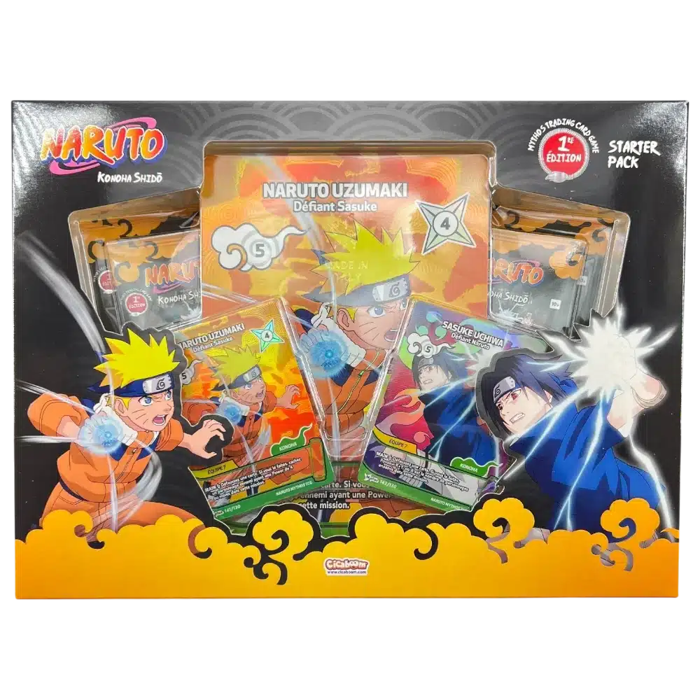 COFFRET NARUTO VS SASUKE KONOHA SHIDO 1ST ED - SET 1 - FRANCAIS 2026 NARUTO MYTHOS