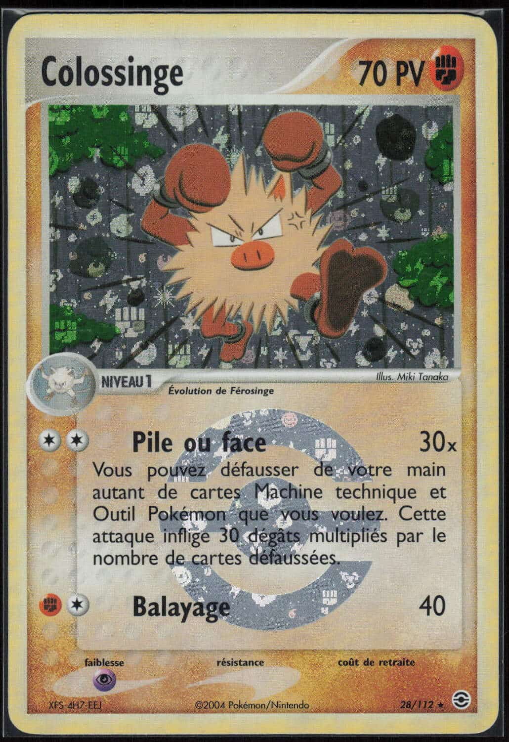 COLOSSINGE REVERSE 28/112 - ROUGE FEU & VERT FEUILLE - POKEMON FR 2004