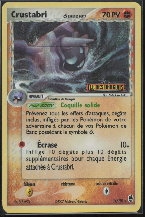 CRUSTABRI REVERSE 14/101 – ILE DES DRAGONS – POKEMON FR 2007