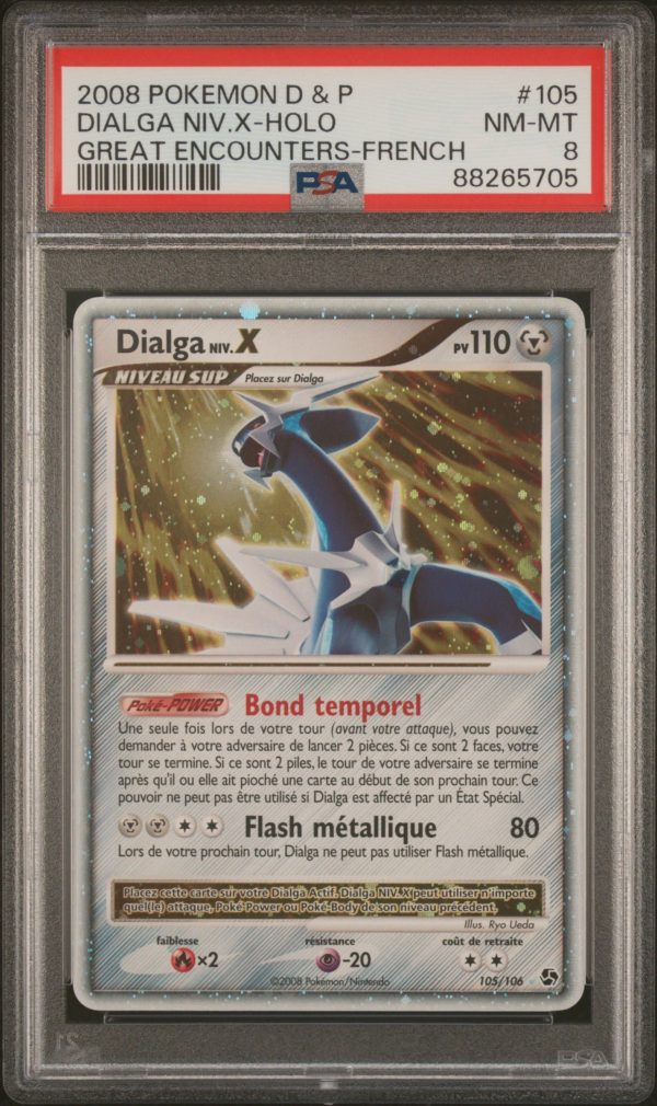 DIALGA NIV X 105/106 PSA 8 – DUELS AU SOMMET – POKEMON FR 2008