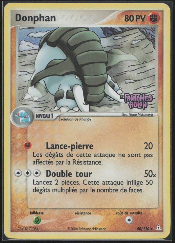 DONPHAN REVERSE 40/110 – FANTOMES HOLON – POKEMON FR 2006