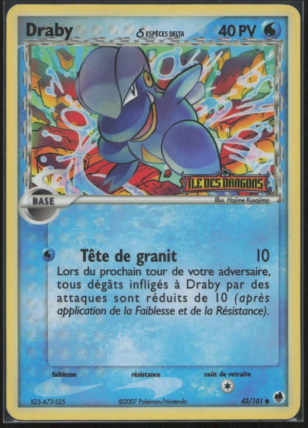 DRABY REVERSE 43/101 – ILE DES DRAGONS – POKEMON FR 2007