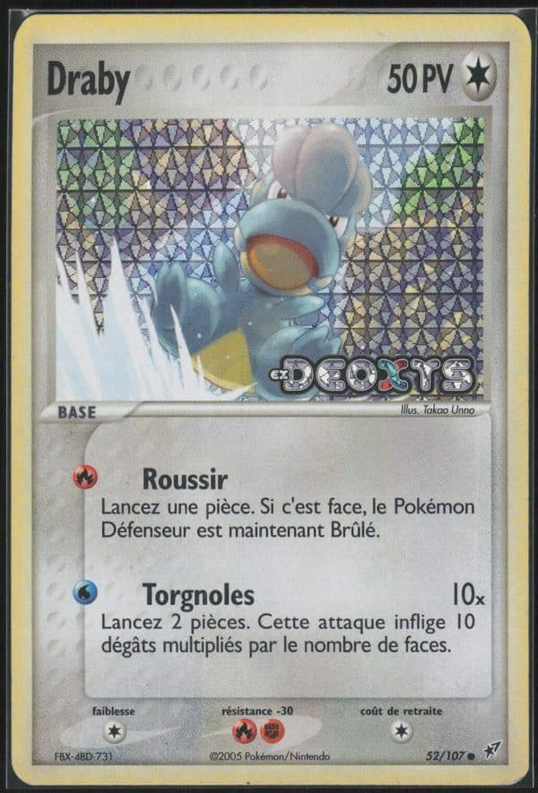 DRABY REVERSE 52/107 – DEOXYS – POKEMON FR 2005