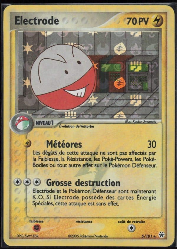 ELECTRODE REVERSE 5/101 – LEGENDES OUBLIEES – POKEMON FR 2005