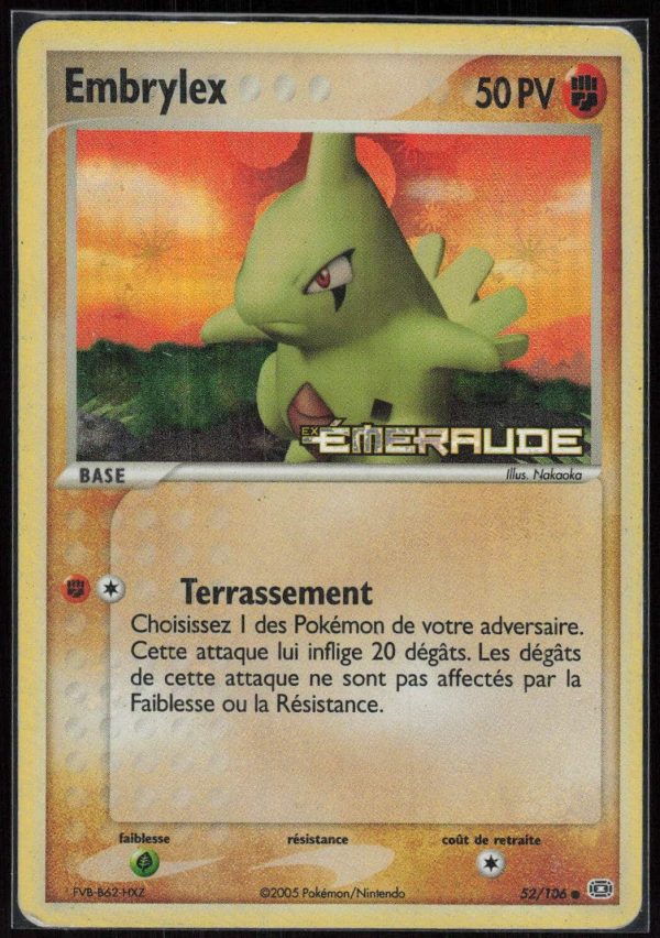 EMBRYLEX REVERSE 52/106 – EMERAUDE – POKEMON FR 2005