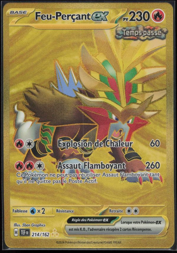 FEU PERCANT EX FA 214/162 – FORCES TEMPORELLES – POKEMON FR 2024