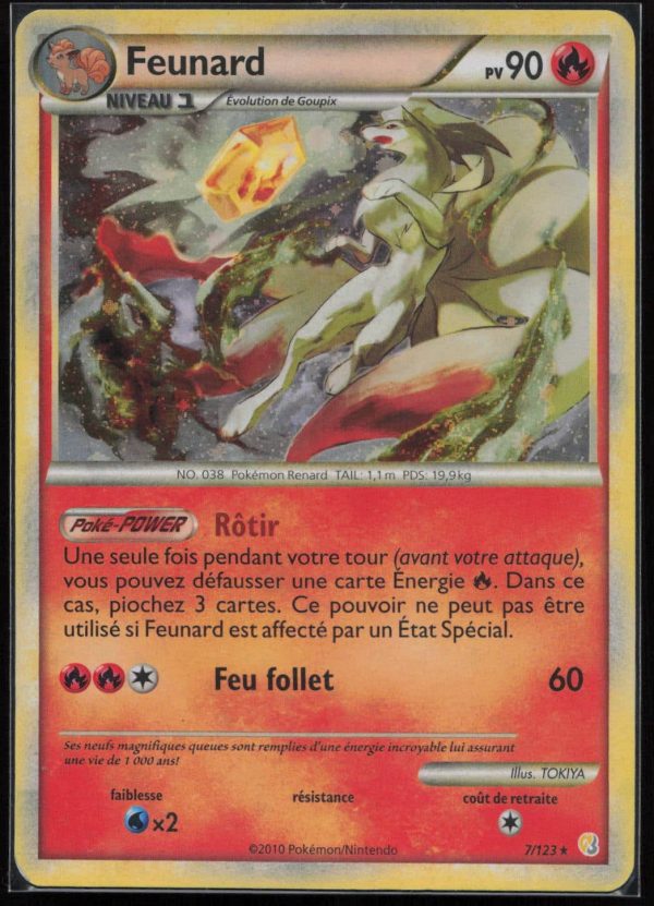 FEUNARD HOLO 7/123 – HEARTGOLD SOULSILVER – POKEMON FR 2010