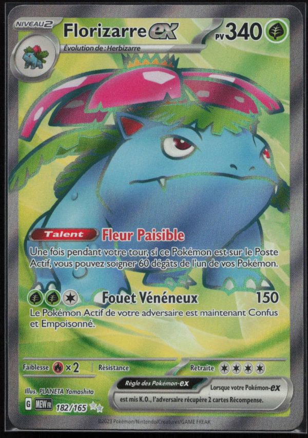 FLORIZARRE EX 182/165 – 151 – POKEMON FR 2023