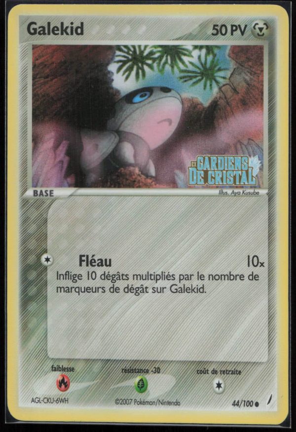 GALEKID REVERSE 44/100 – GARDIENS DE CRISTAL – POKEMON FR 2007