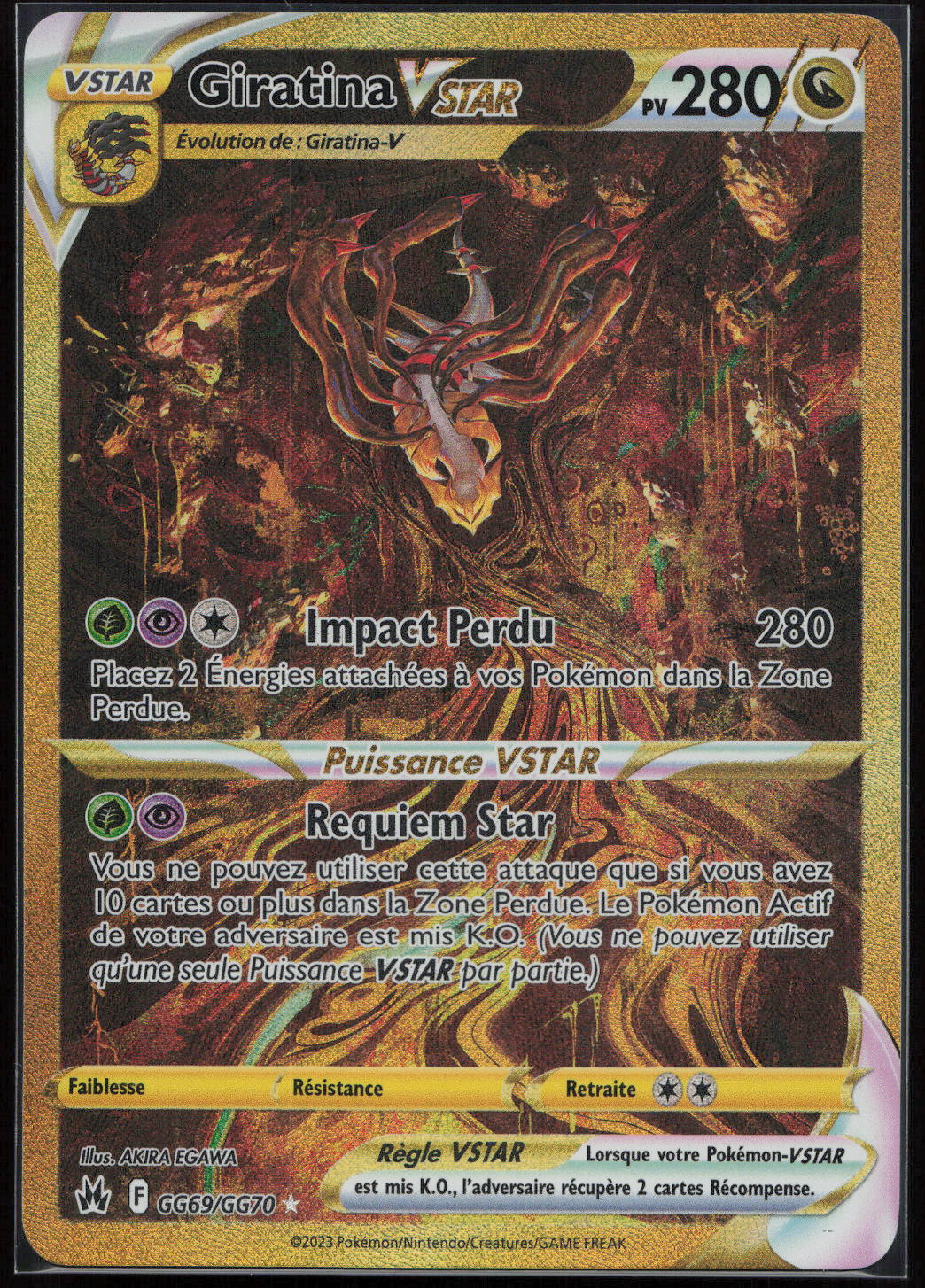 GIRATINA VSTAR GG69/GG70 - ZENITH SUPREME - POKEMON FR 2023