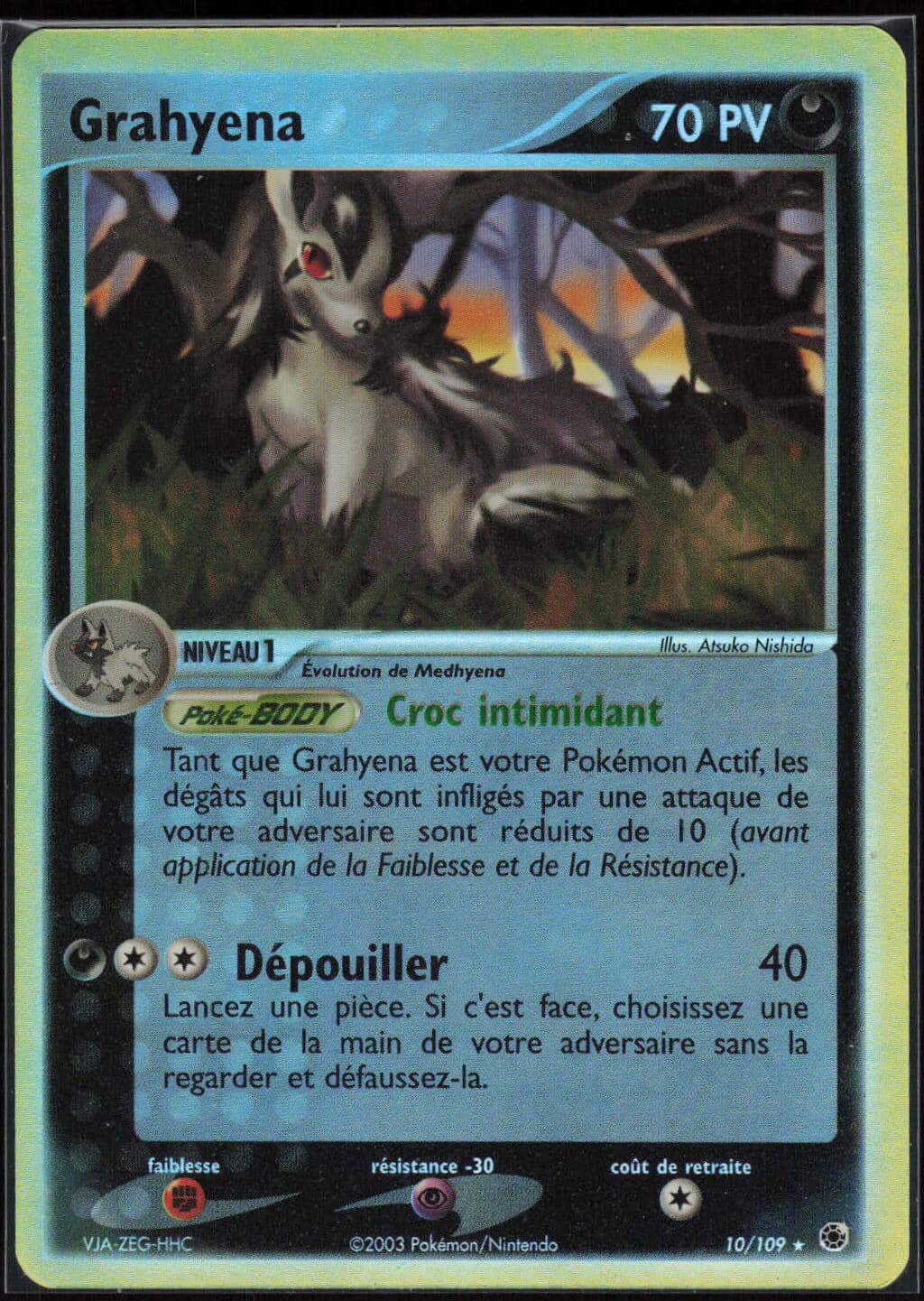 GRAHYENA REVERSE 10/109 - RUBIS ET SAPHIR - POKEMON FR 2003